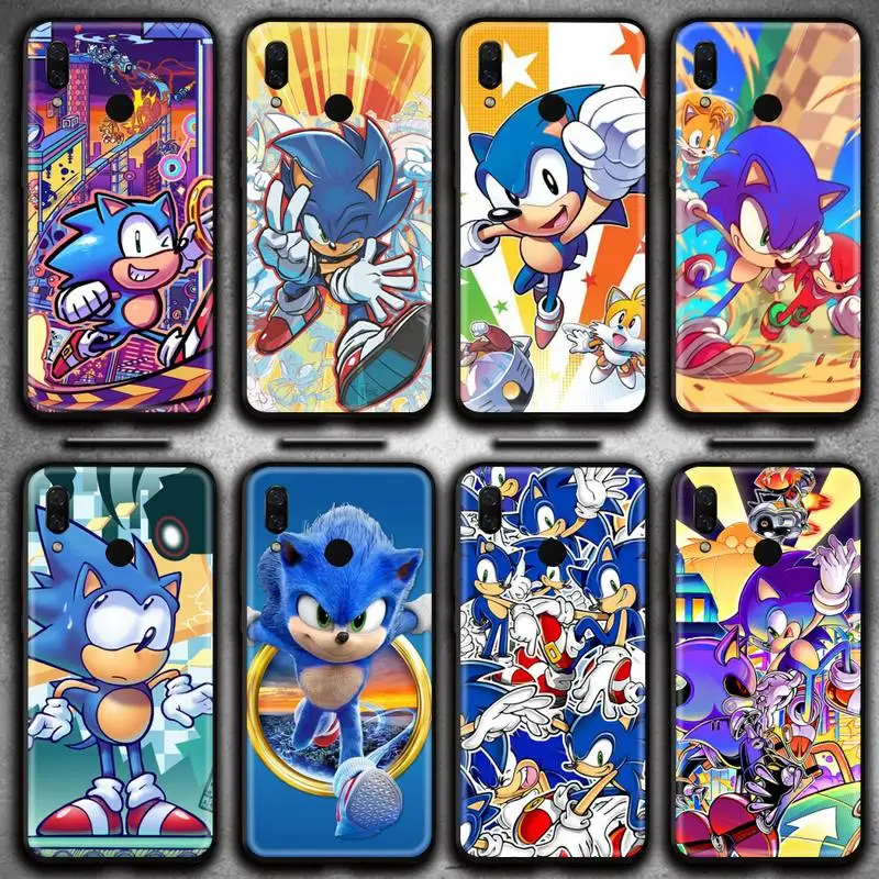 

Cartoon hedgehog Sonic Phone Case for Huawei Y6P Y8S Y8P Y5II Y5 Y6 2019 P Smart Prime Pro