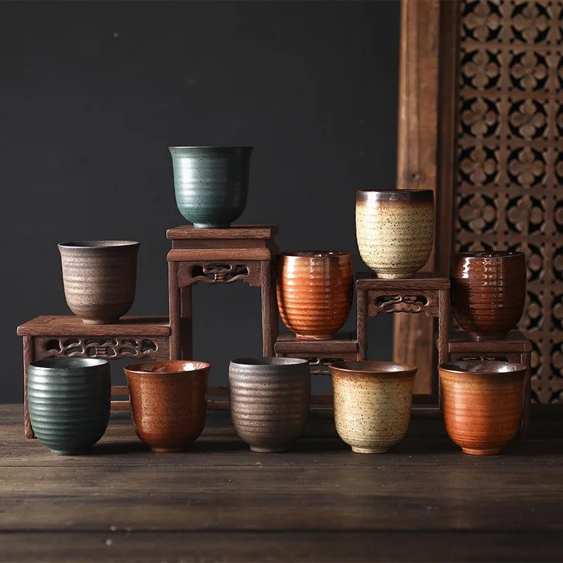 

Porcelain Coffee Cup Ceramic Personal Single Pottery Tea Cups Drinkware Wine Mug Water Mugs Japanese Style Gift Wholesale