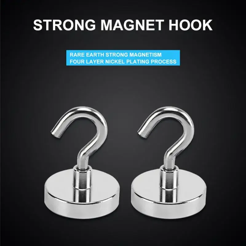 20/4 шт. металлический прочный магнитный крючок настенный сверхмощный вешалка для