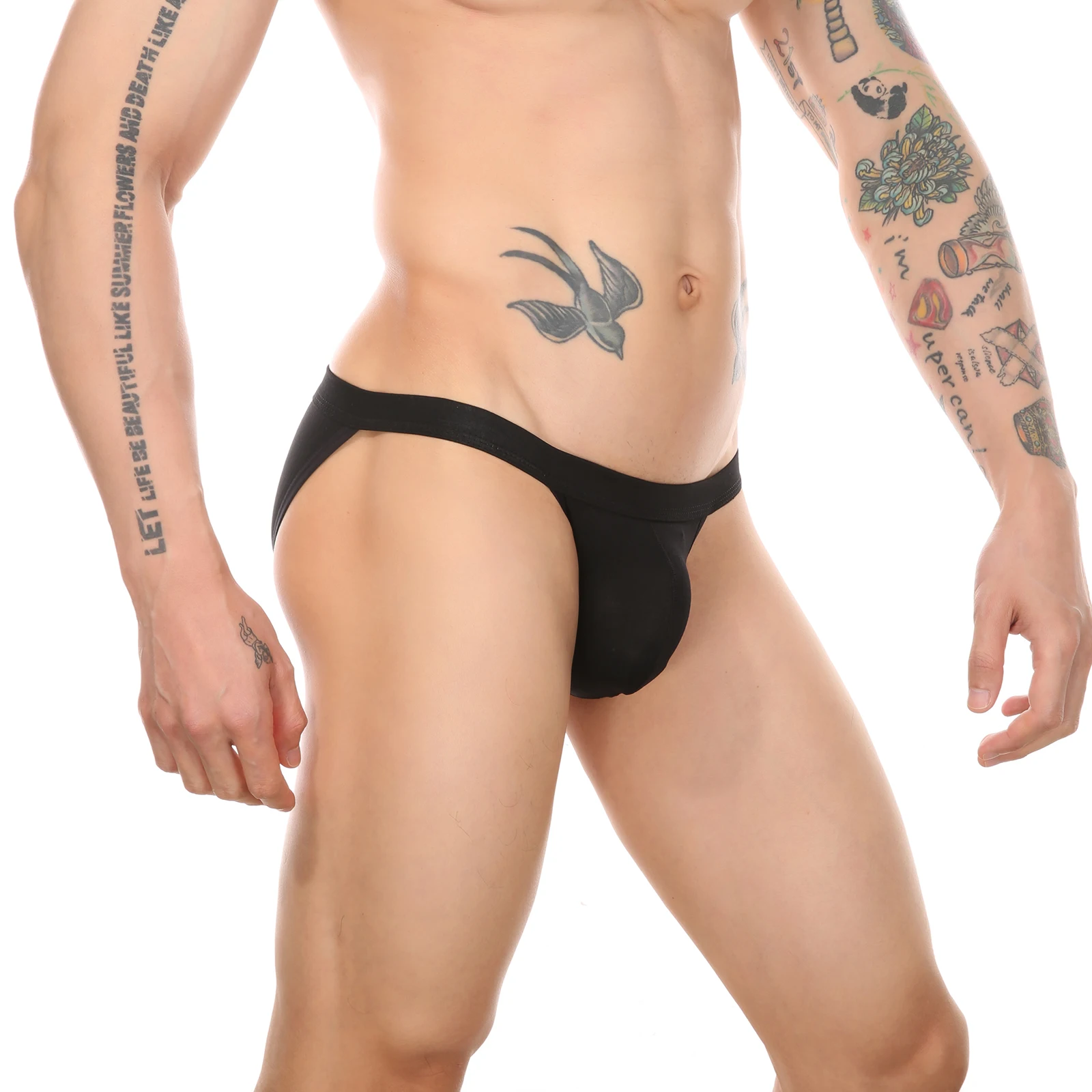 

CLEVER-MENMODE Man Underwear Modal Briefs Sexy Mini Underpants Lingerie Bulge Pouch Hombre Slips High Fork Panties Bikini