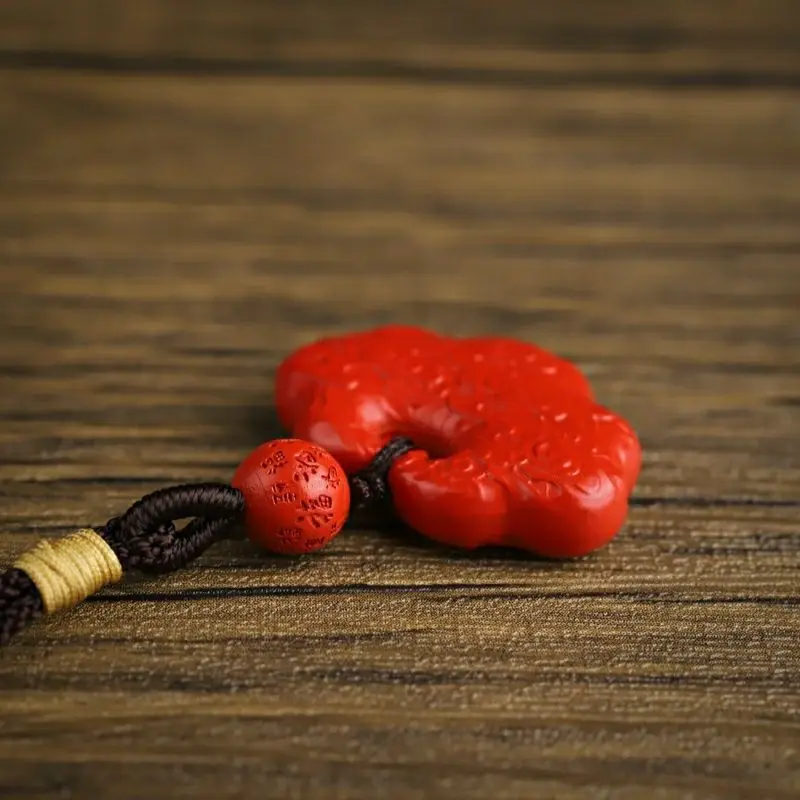 Киноварь Благоприятный Кулон С Облачным Замком Доброе Желание Высокое