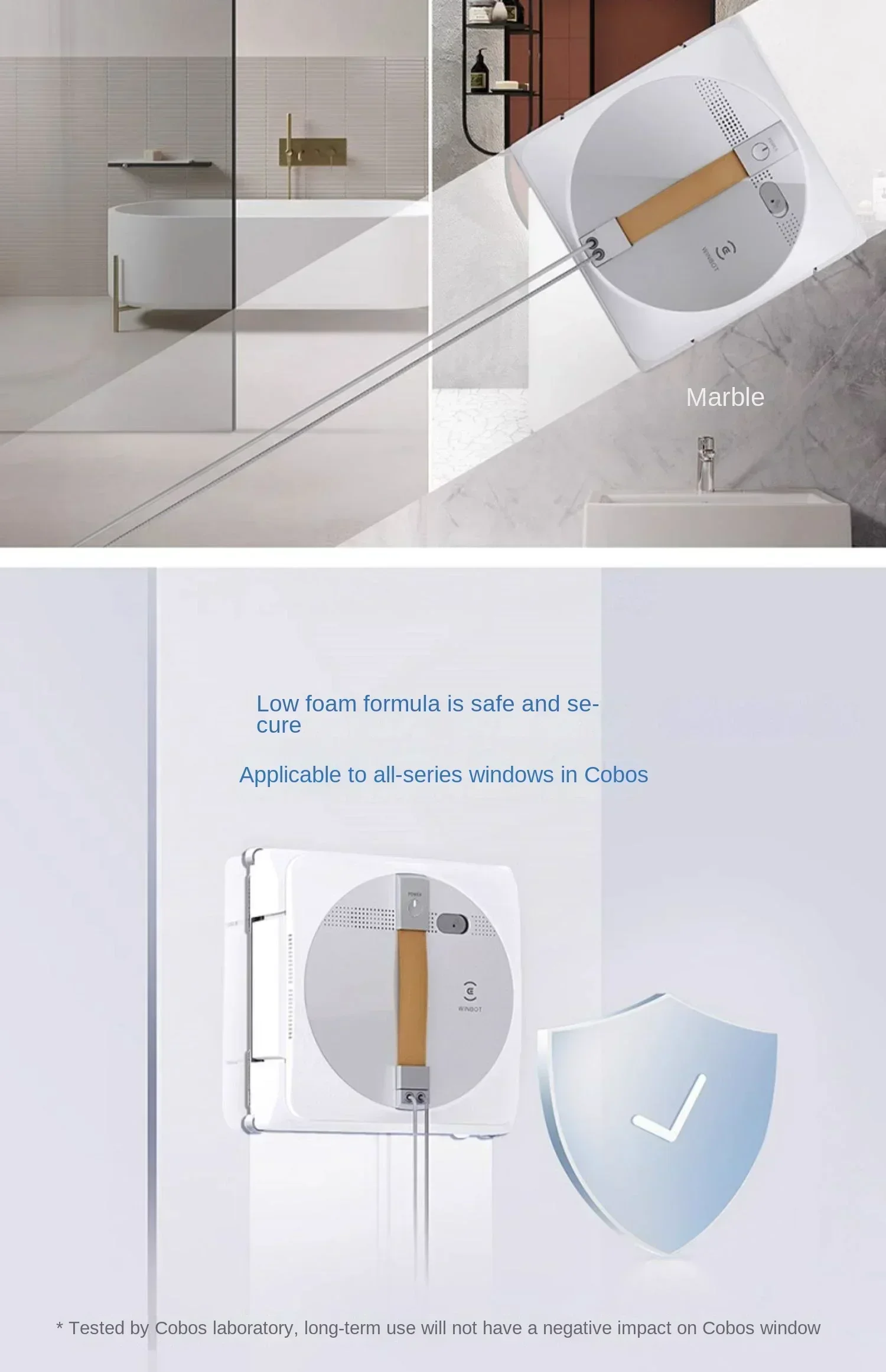 Фото Оригинальное чистящее средство Hop ECOVACS WINBOT, совместимое со всеми моделями Winbot W2 OMNI/W2 PRO/W2 PRO OMNI/W1 PRO/WINBOT MINI, 230 мл №3