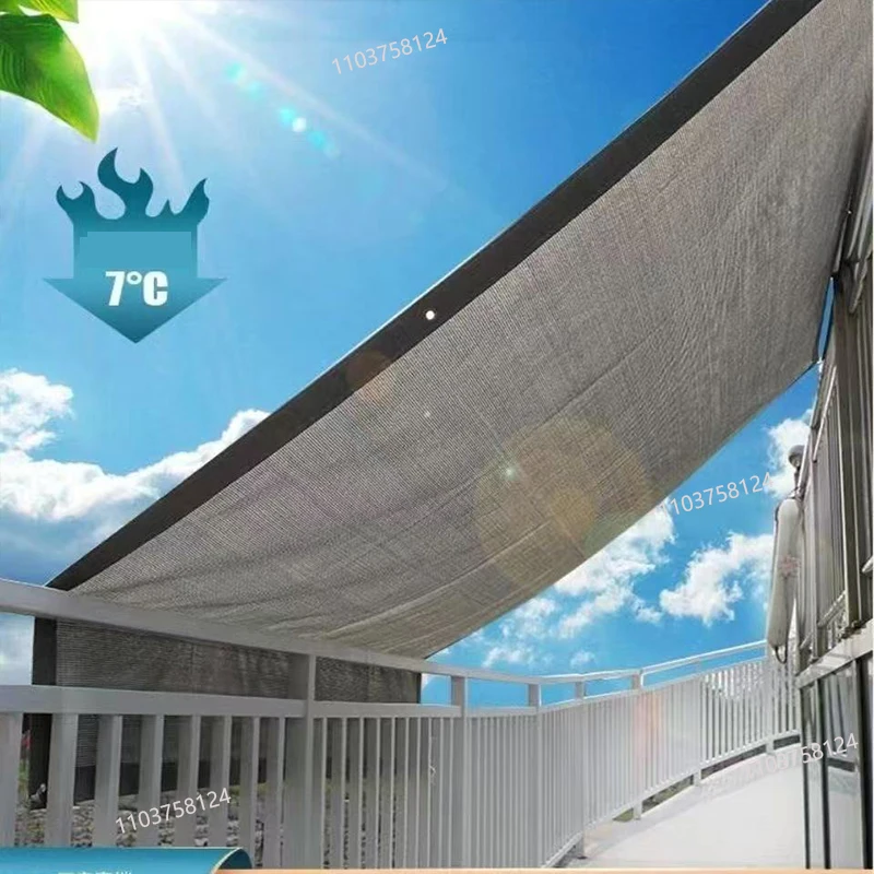 Теневая сетка Прочная с люверсами Открытая садовая теневая для беседки теплицы