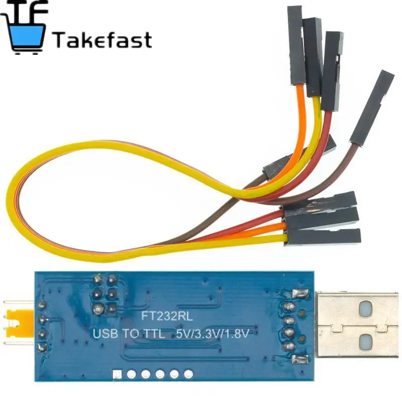 Модуль последовательного порта USB FT232RL для TTL маленькая плата 5 в 3 1 8 уровень
