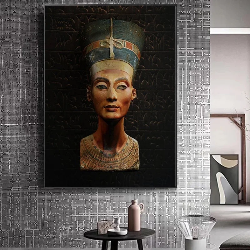 Плакат с древней цивилизацией сфинксом и египетским фараоном для домашнего