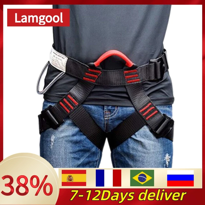 

Anti-Fall Safety Belt Adjustable Half-Body Harness for Outdoor Activities Climbing Mountain Work Altitude Climbing Hot Dropship
