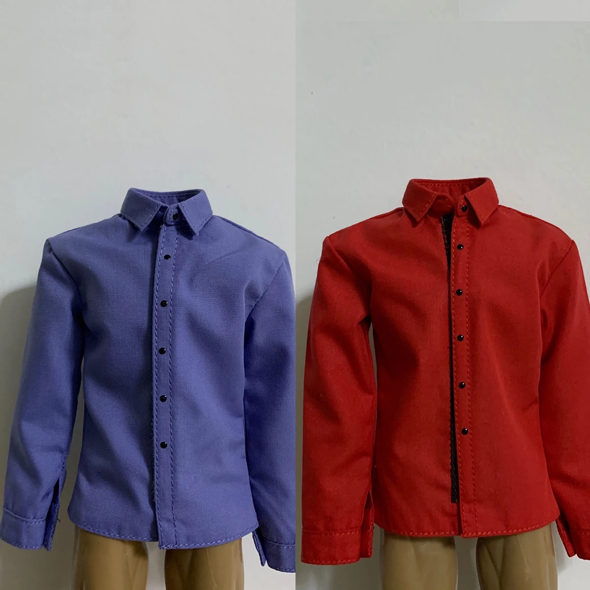 

Toy center 1/6 Men T-Shirt Male Clothes Men's Casual Shirt Long Sleeve for 12'' HT Kumik Figure Body Dolls