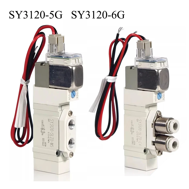 

Тип SMC SY3120-5G-M5 SY3120-6G-M5 SY3120-5GZ-C4 Электромагнитный клапан