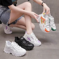 women platform sneakers new style woman shoes students shoes lace up thick sole fashion sports shoes ladies casual loafers 2022