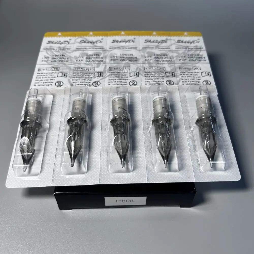 10 шт. иглы для тату-картриджей 1201RL аксессуаров тату-ручек