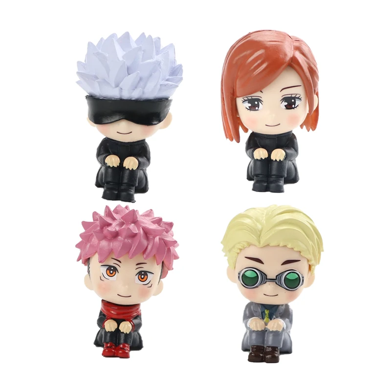 

4 шт./набор, экшн-фигурки из аниме «джутсу кайсен»