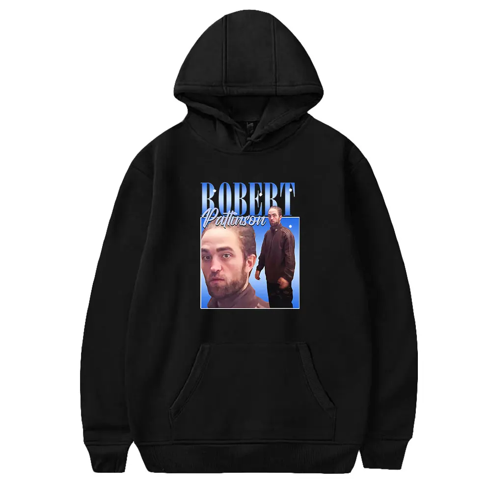 Толстовка с капюшоном Robert Pattinson унисекс длинным рукавом для женщин и мужчин