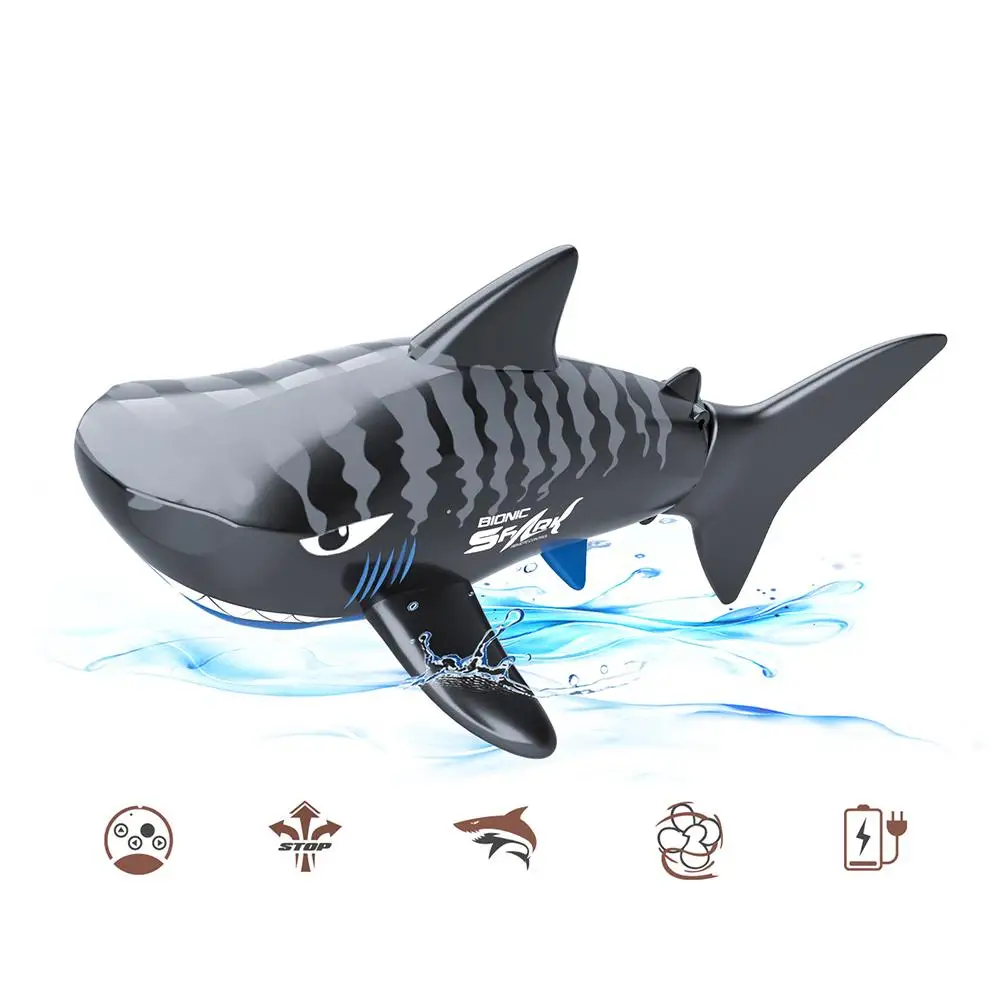 

Mini Electric Shark Remote Control Boat Bionic Fish Submersible Infrared Control Summer Water Toy For Children Gifts