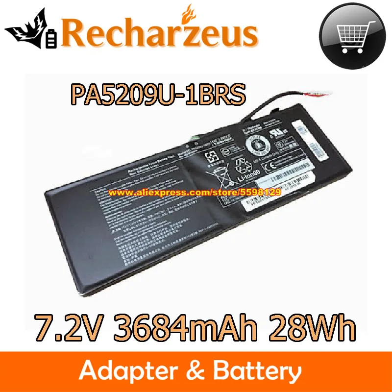 

7.2V 3684mAh 28Wh Battery PA5209U-1BRS PA5209U P000627450 For Toshiba Satellite L15-B1330 L10W-C-10C CL15T-B1204D L15W-B1302