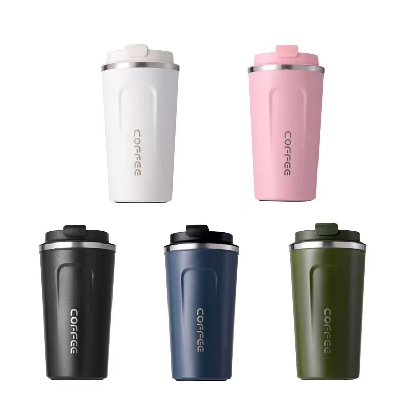 

New Style of 2022 Stainless Steel Coffee Cup Outdoor Leisure Portable Car Cup with Cover Creative Personality Thermos Mug
