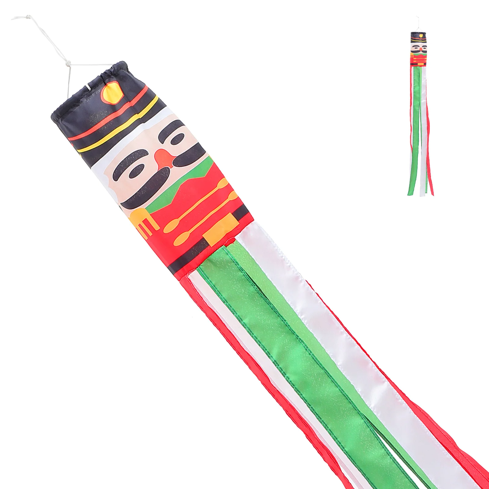 

Christmas Windsock Xmas Hanging Outdoor Party Garden Flags Decoration Sock Wind Flag Yard Nutcracker Decorationsoutside Ornament