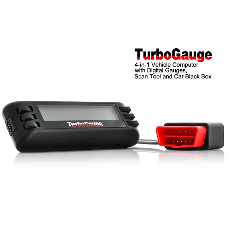 Автомобильный диагностический инструмент Turbogauge IV 4-в-1, автомобильный компьютер OBDII/EOBD, Автомобильный бортовой компьютер, Цифровые датчики, сканер, автомобильный диагностический инструмент