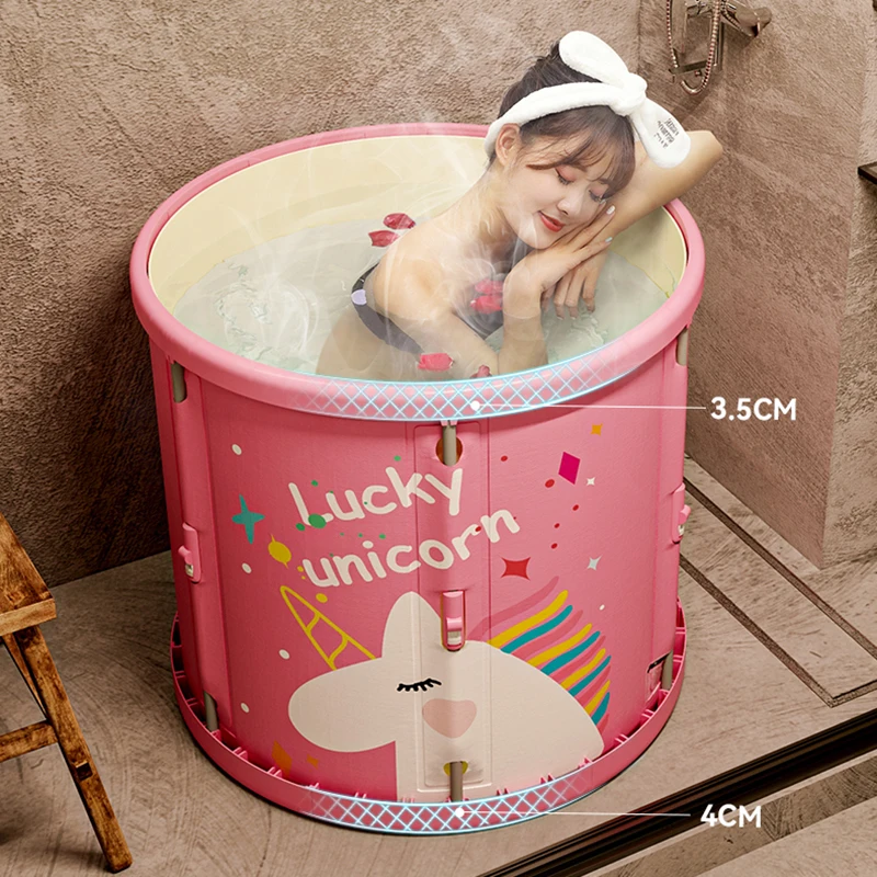 Складная Ванна KC50YP для взрослых домашняя утолщенная потоотводящая ванна детей и