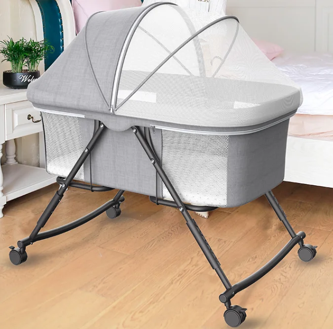 Crib Movable multi-function baby bed baby bb bed portable small bed splicing big bed folding cradle bed