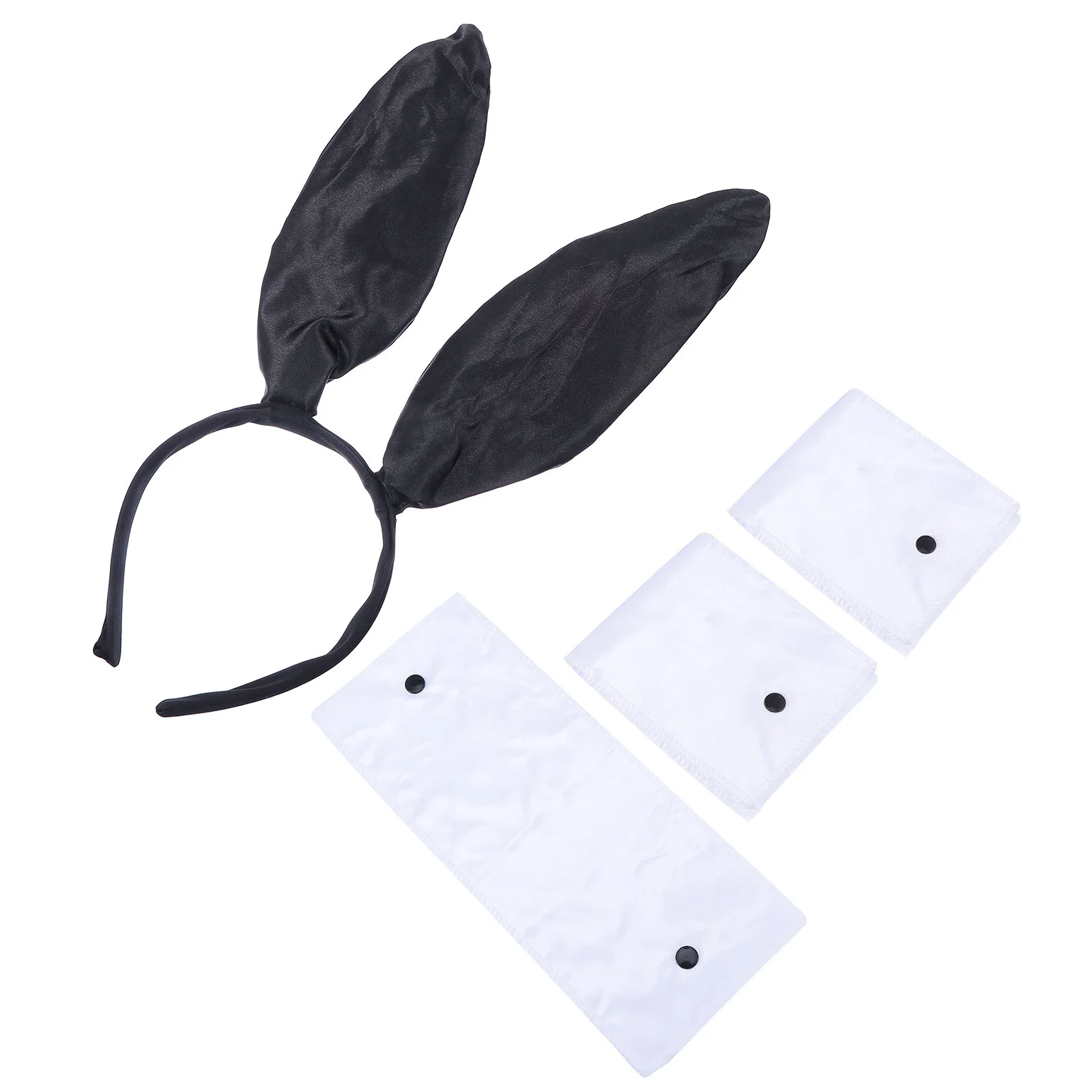 

Bunny Costume Rabbit Headband Ears Ear Tie Bow Set Women Hair S Taileaster Accessory Cuffs Cosplay Adult Accessories Collar Band