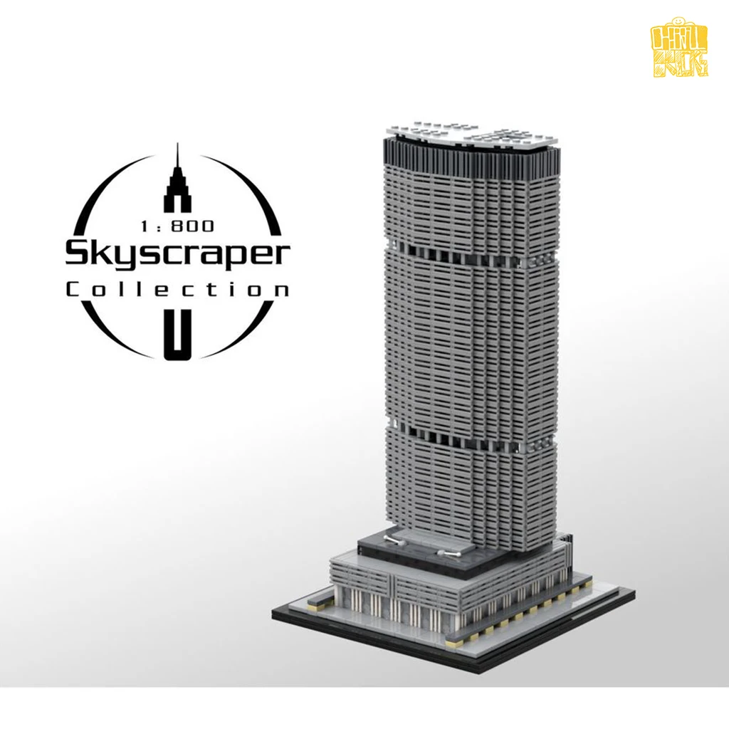 MOC-151260 MetLife Строительная сковорода Am Building масштаб 1:800 модель с PDF-рисунком