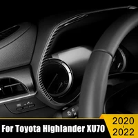 abs car dashboard dash board frame cover trims interior decoration sticker for toyota highlander xu70 2020 2021 2022 accessories