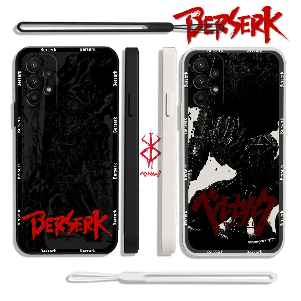 Чехол из жидкого силикона с рисунком аниме Comics Berserks чехол для телефона OPPO A54 A74 A57
