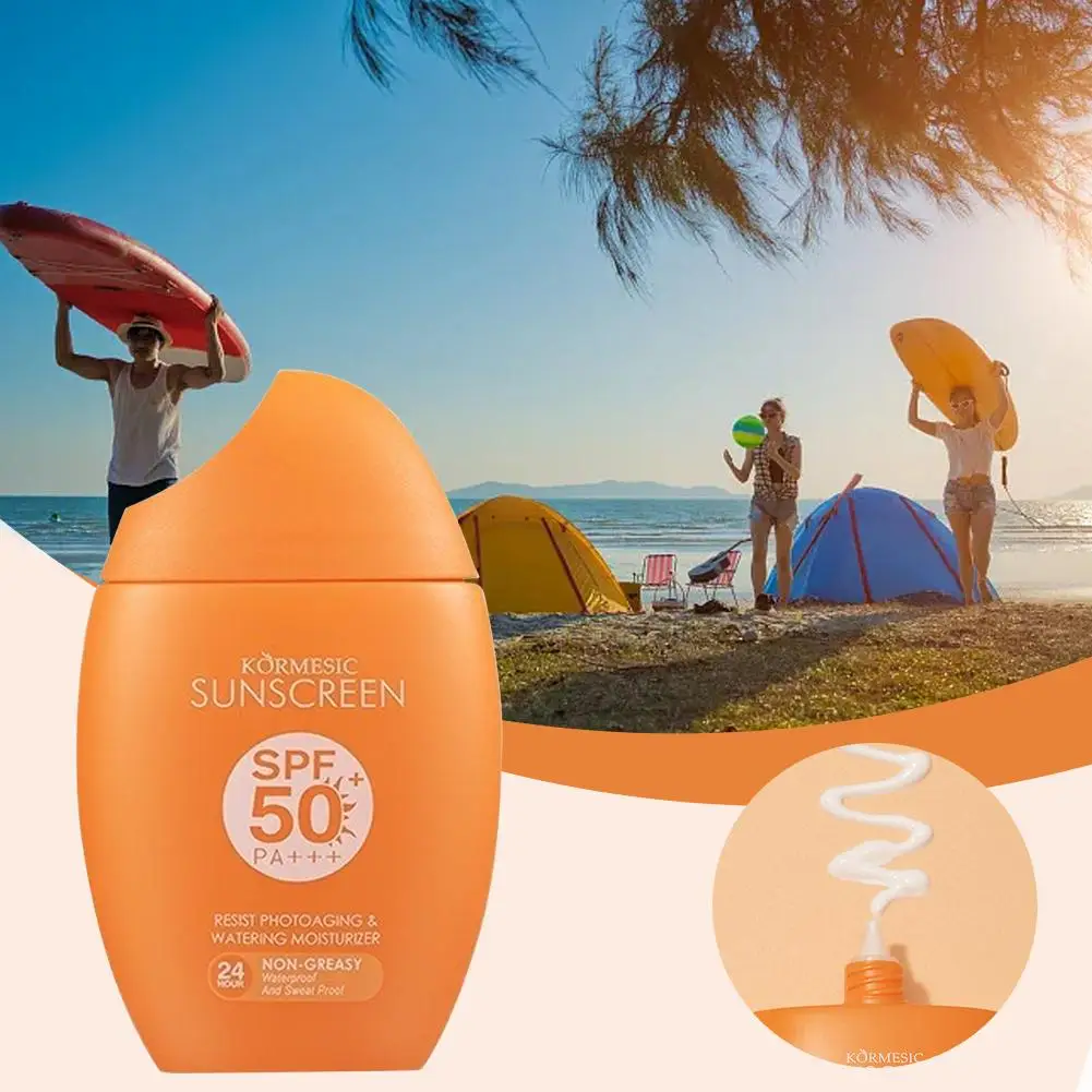 Фото KORMESIC 50 г легкий мультиэффектный солнцезащитный крем увлажняющий SPF50 PA+++ для лица всего тела защитный крем увлажняющий уход за кожей №4
