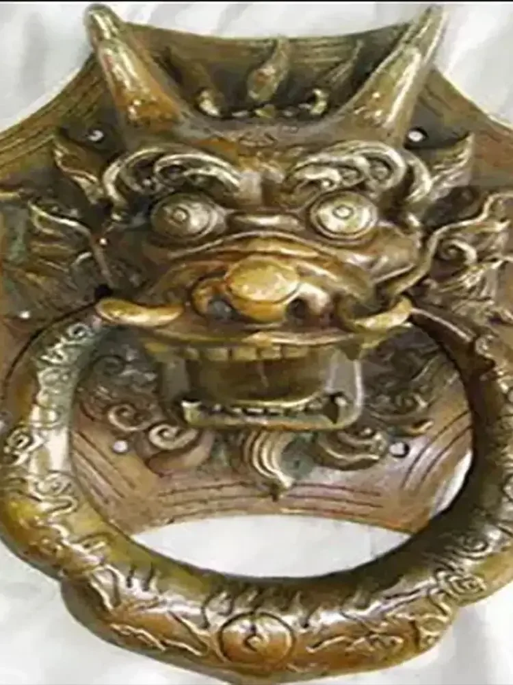 Художественные ремесла Медь Нежный китайский классический латунный дверной