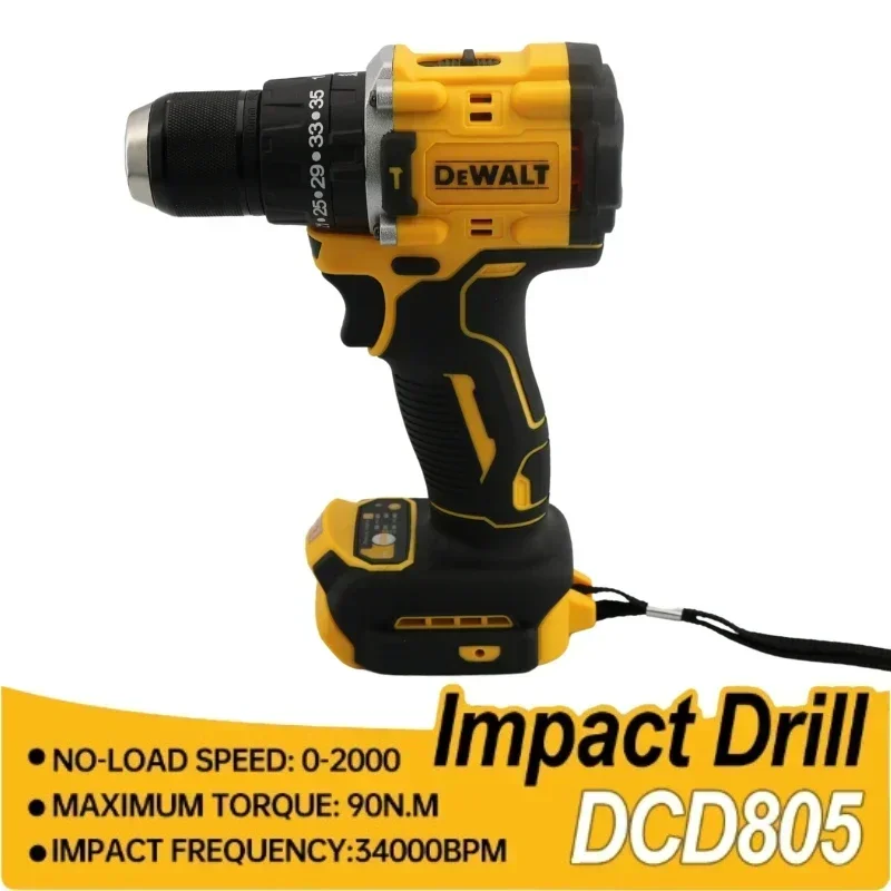Аккумуляторная ударная дрель Dewalt 20 В DCD805