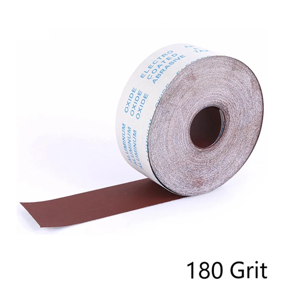 1Roll 5M 80-600 Grit Emery Cloth Roll Polishing Sandpaper For Woodcarving Curved Surface Grinding & Polishing Tools