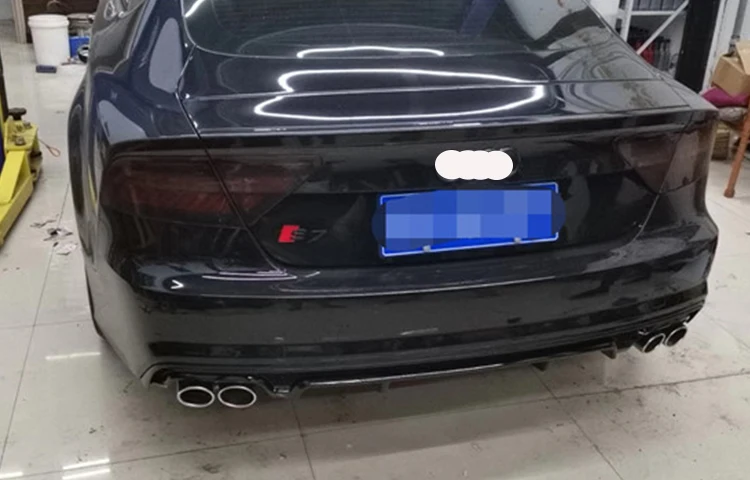 Лидер продаж диффузор для заднего бампера с задней трубой audis S7 Sports установка A7 S