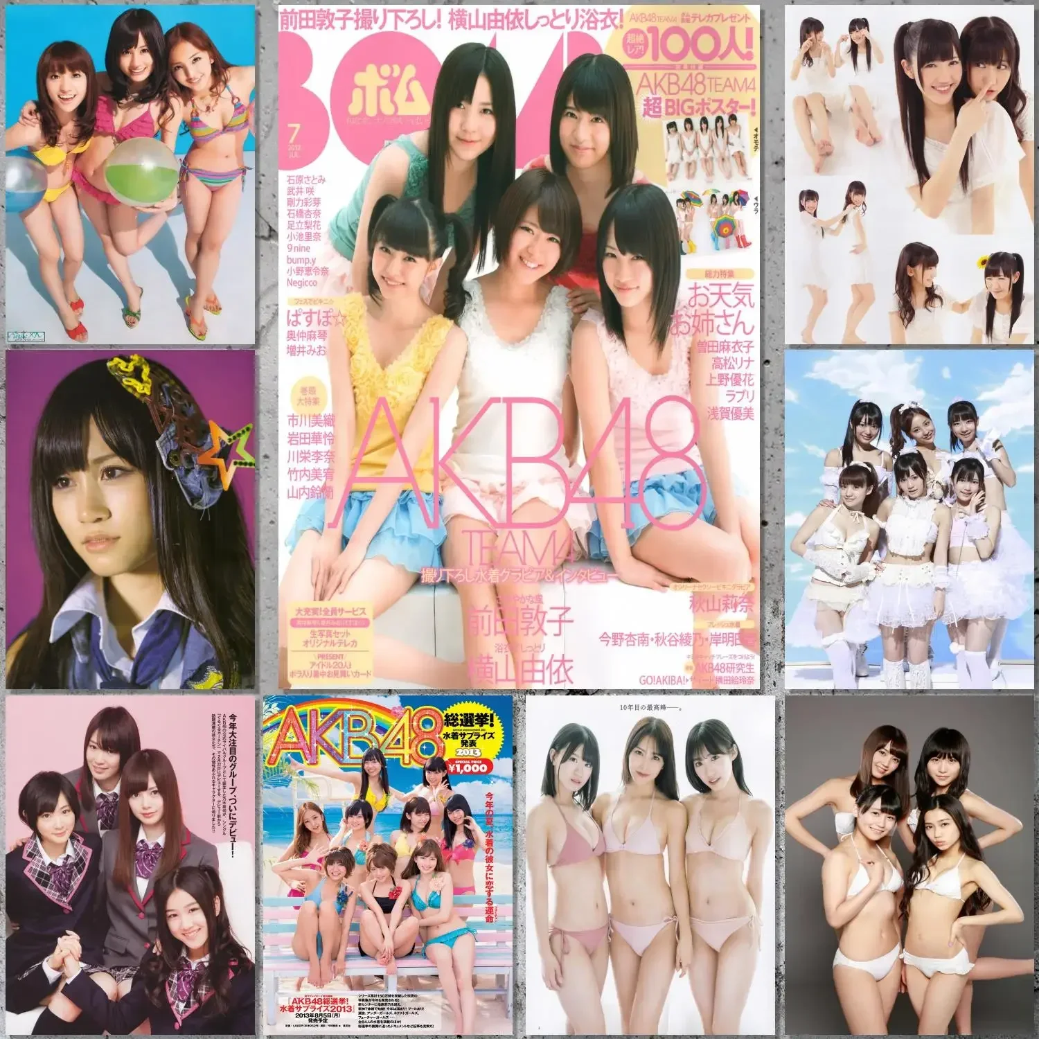 Групповой постер akb48 холст художественный и настенная картина принт современный