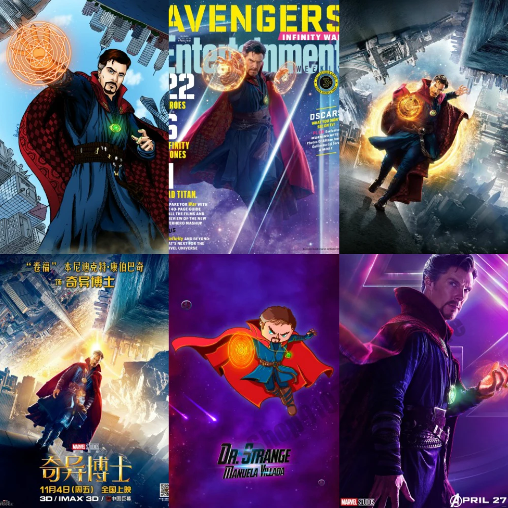 Алмазная живопись «сделай сам» 5D «Доктор Странный», супергерой Marvel, алмазная вышивка, полная круглая мозаика, картина, домашний декор, подарок