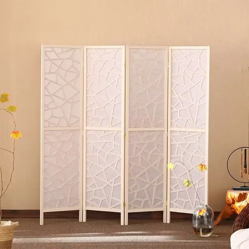 4-х панельный разделитель комнаты с золотой занавеской идеально подходит для