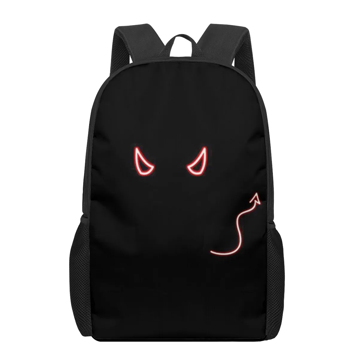 demon Lucifer Morningstar 16inch School Bags  3D Print Kids Backpack Schoolbags Black Bookbags For Teenager Girls Boys Children