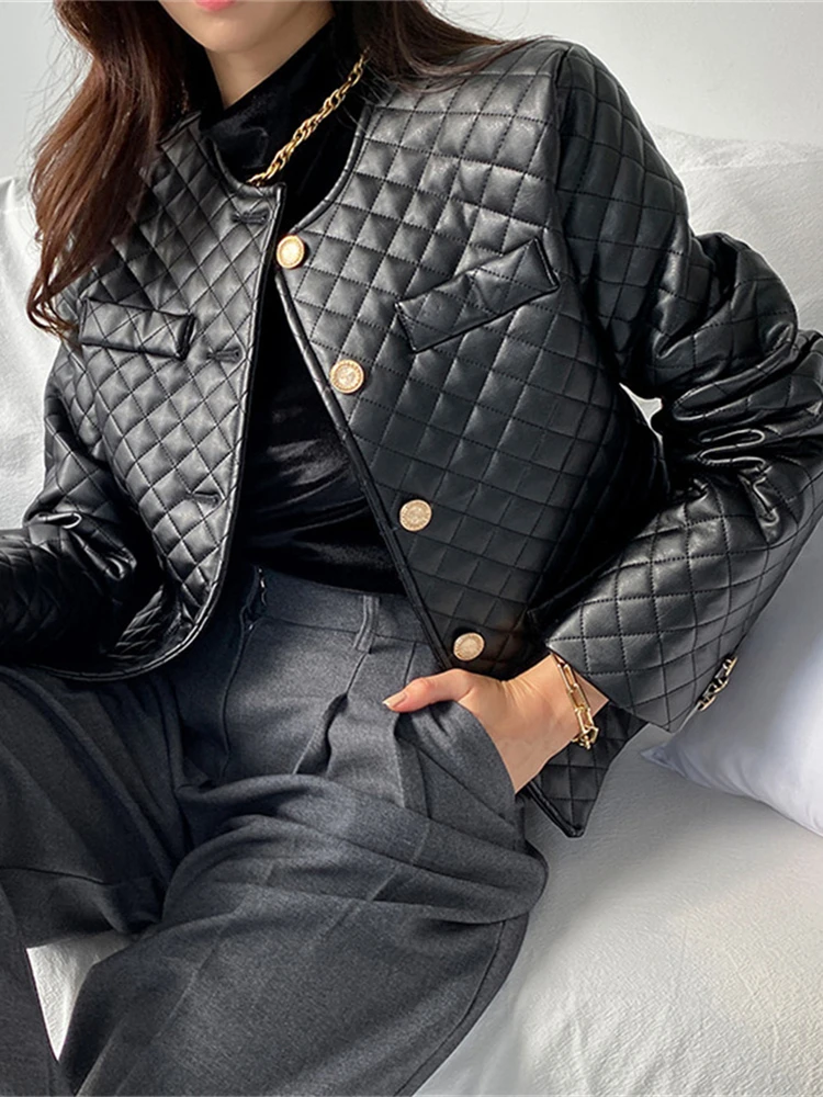 

Alien Kitty Winter Women Jackets Parkas Warm 2022 Long Sleeve Hot Office Lady Elegant Embroidery Black New Coat Female