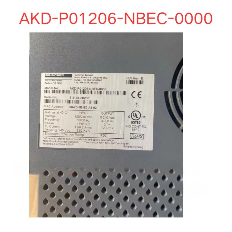 Бу драйвер AKD-P01206-NBEC-0000 протестирован, быстрая доставка (art.: 3920cabd85d1f) - 3920cabd85d1f