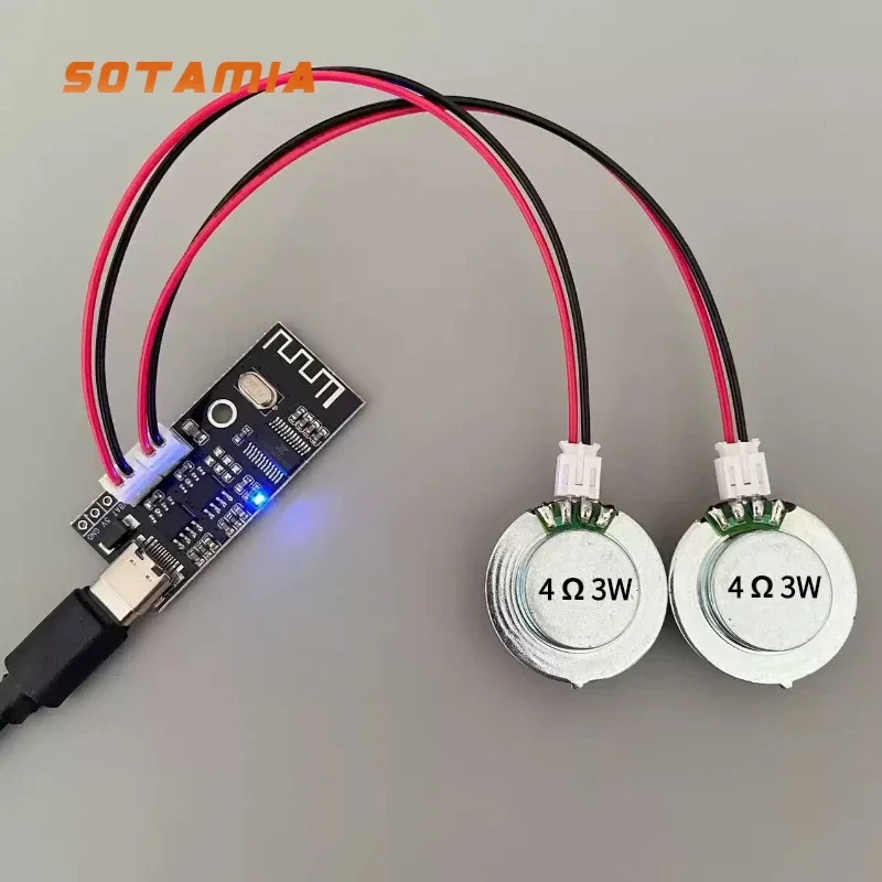 SOTAMIA 27 мм резонансный вибрационный динамик 4 Ом 3 Вт DIY Bluetooth-динамик 5Wx2 Bluetooth