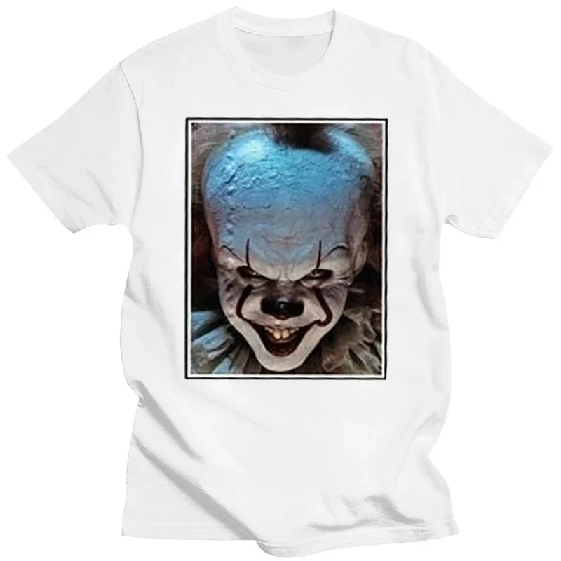 Хэллоуин искусственная кожа новинка хлопковая модная футболка ужас страшный