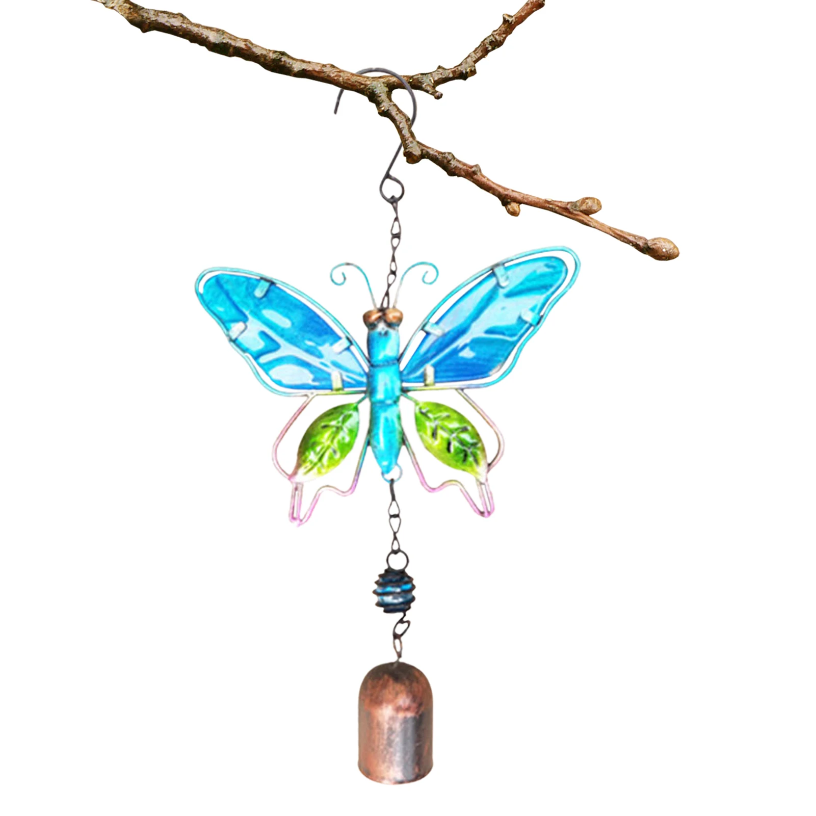Ветряные колокольчики с бабочками для сада металлическая бабочка ветряные