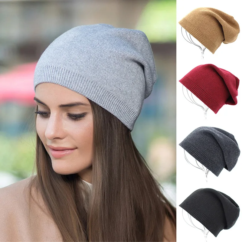 

Women Warm Soft Beanies Hat Cap Lady Apring Autumn Winter Solid Geometric Knitted Casual Bone Cap Hat For Women Beanie