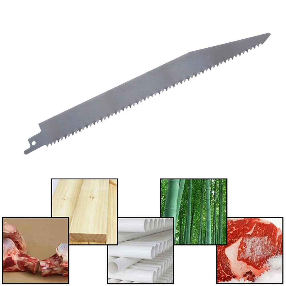

1pcs 240mm BIM Saw Blade Reciprocating Saw Blade Bimetal For Cutting Wood Bamboo Bone Plastic Meat Cutting Tools