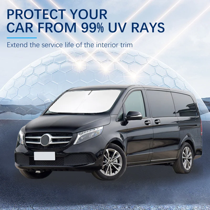 

Солнцезащитный козырек на лобовое стекло автомобиля, складной зонтик, блоки, УФ-лучи для Mercedes Benz V260L W447 W448