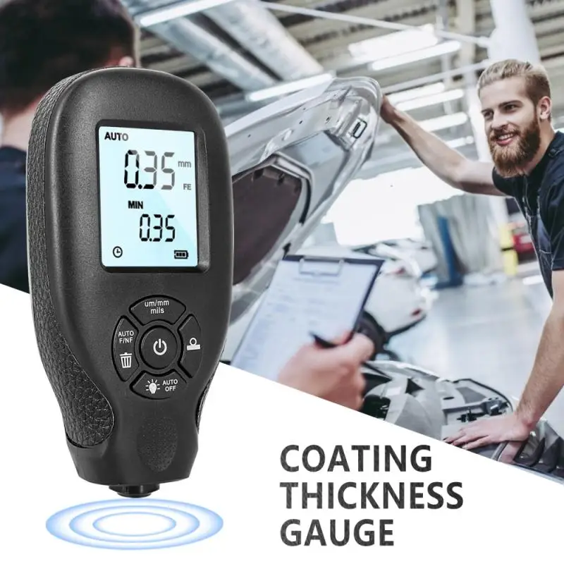 

0-2000UM High-precision Digital Backlight Automobile Film Thickness Meter Car Paint Coating Thickness Tester Gauge Tools