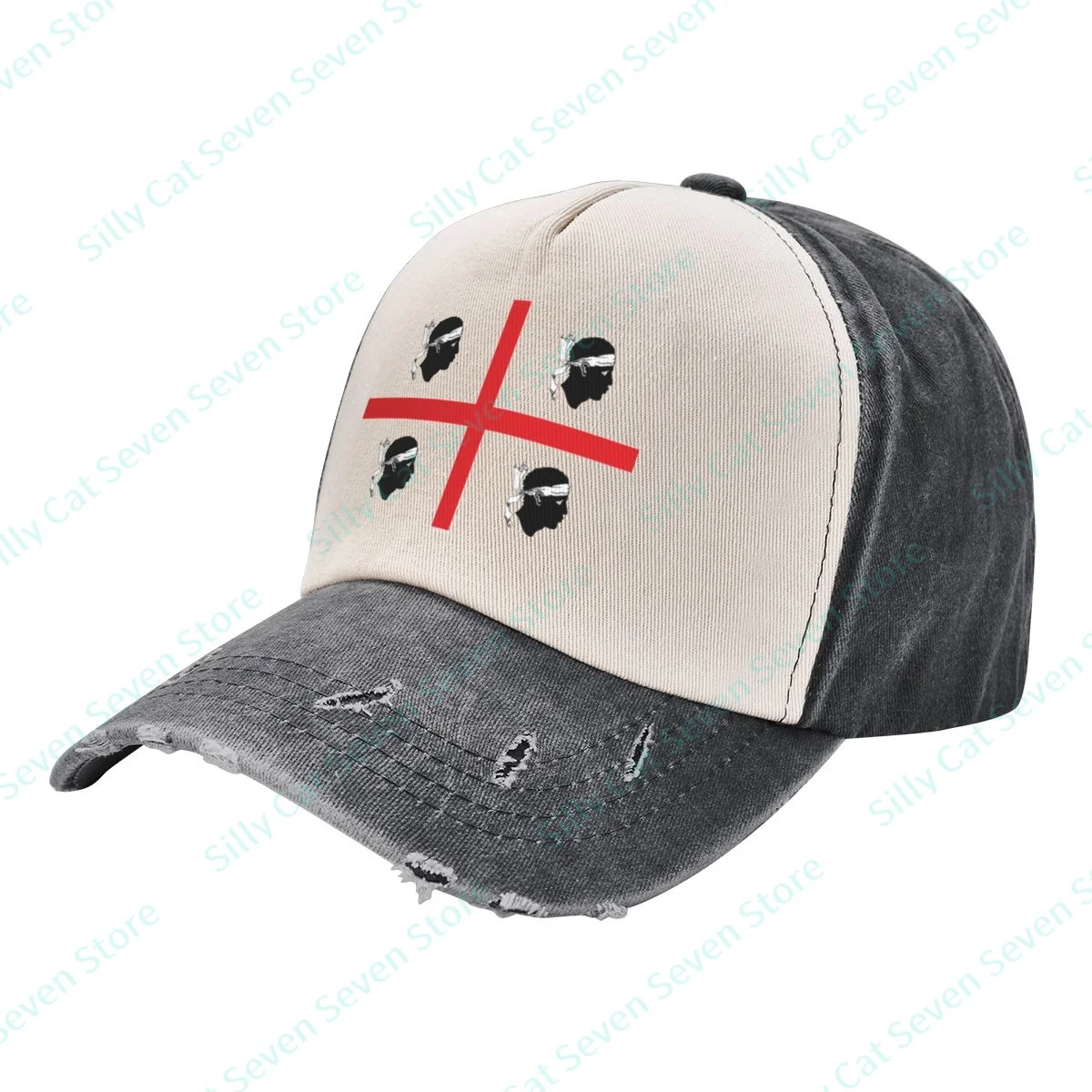 

Multiple Colour Italy Sardlnla Vintag Denim color contrast Baseball Cap Peaked Cap Adjustable Dad Hat Shade Sport Baseball Hats