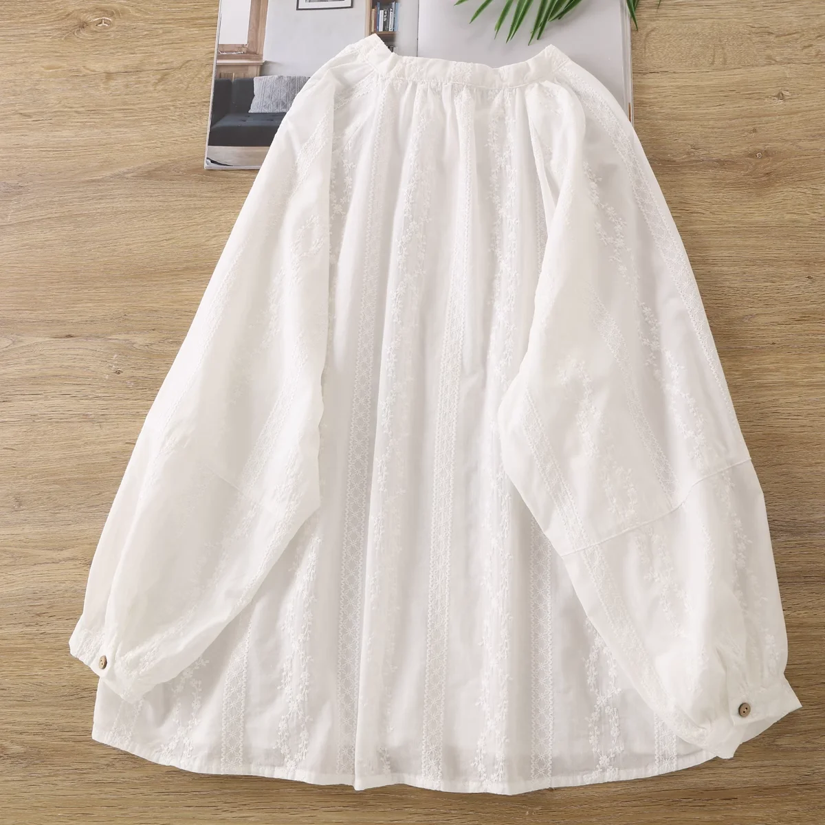 Женская рубашка и блузка в стиле бохо весенние свободные белые бежевые кружевные