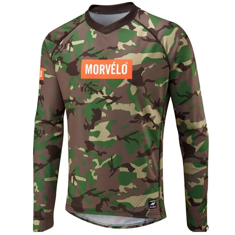 

Morvelo Camouflage Downhill bike jersey MTB MX Jersey Motocross gear long sleeve offroad cyclocross clothing Maglia ciclismo
