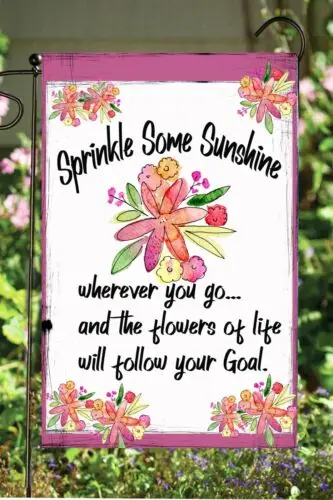 Сбрызнуть немного солнечного света Сад Флаг ~ 12x18 двухсторонний