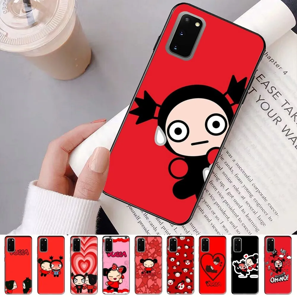 Чехол для телефона с рисунком P-Pucca G-Garu Samsung S 9 10 20 21 22 23 30 24 Plus Lite Ultra FE S10 Fundas